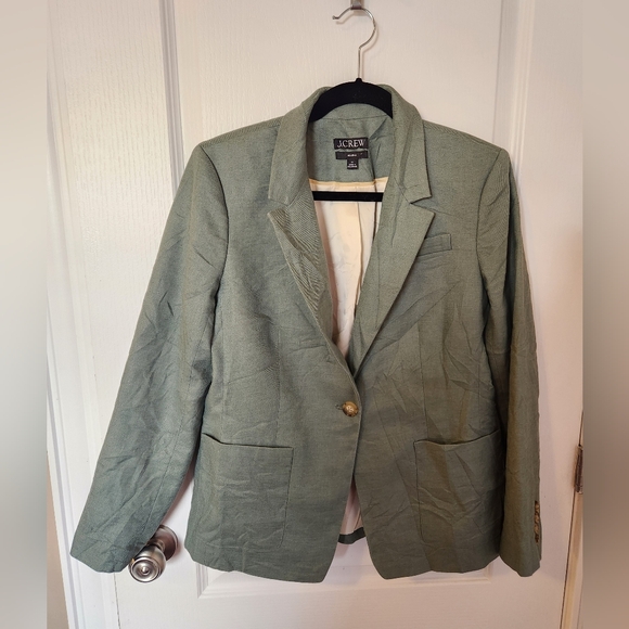 J. Crew Jackets & Blazers - Women's J Crew Linen Blend Blazer Size 10